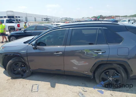 2019 Toyota Rav4 Hybrid Xse из США, поврежденный, VIN JTMEWRFV2KJ011185